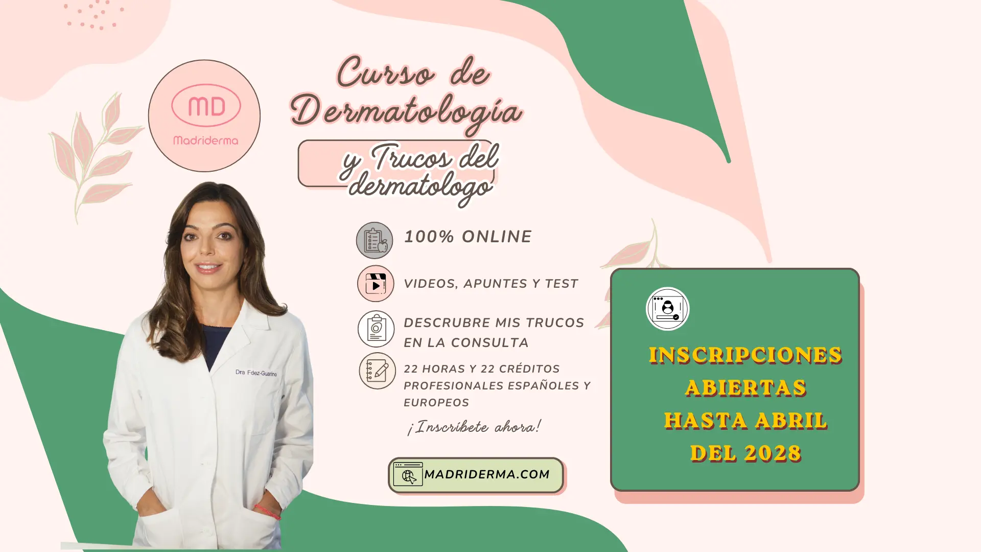 Curso de dermatologia online Madriderma
